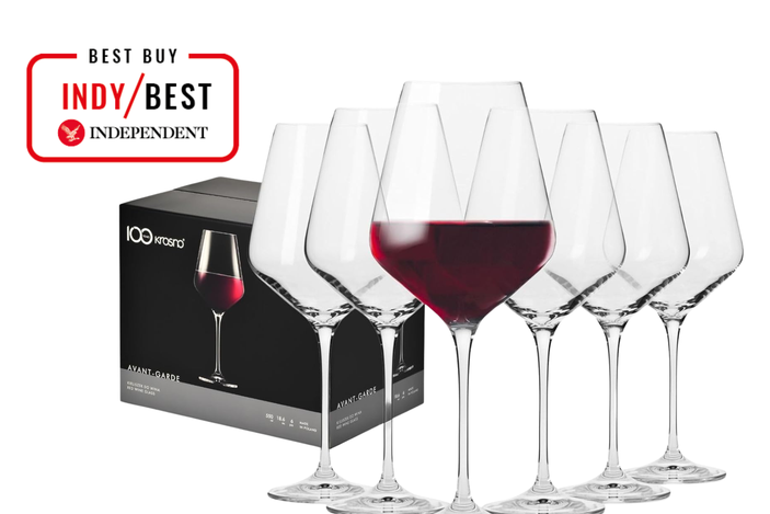 IndyBest best wine glasses reviewed Krosno Avant Garde large red wine glasses