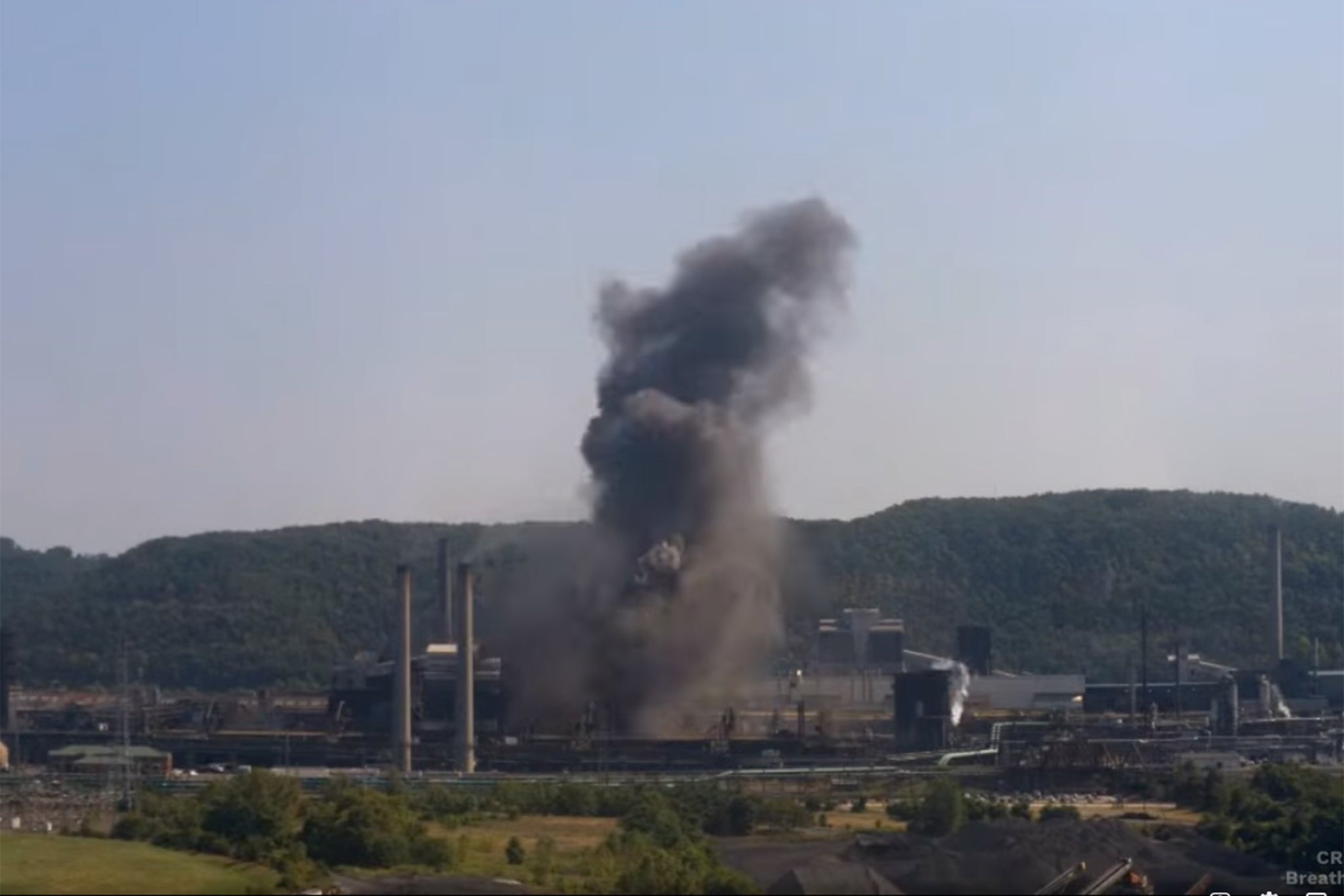 An explosion at a steel plant just outside of Pittsburgh left dozens of people injured Monday morning.