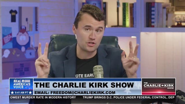 <p>MAGA influencer Charlie Kirk urges President Donald Trump to unleash a "full military occupation" of other large American cities in Democratic-led states "once we liberate" Washington.</p>