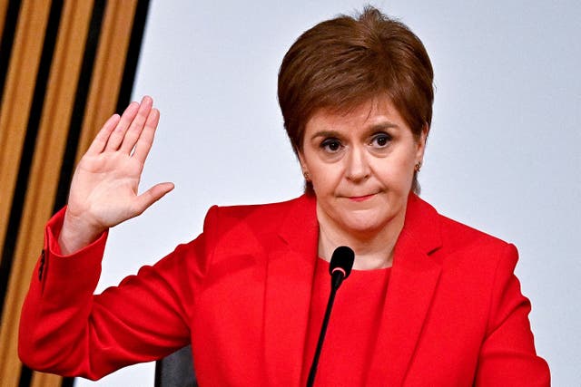 Nicola Sturgeon described her eight-hour marathon appearance at a special committee set up to examine the Scottish Government’s handling of complaints against Alex Salmond as ‘gruelling’ (Jeff J Mitchell/PA)