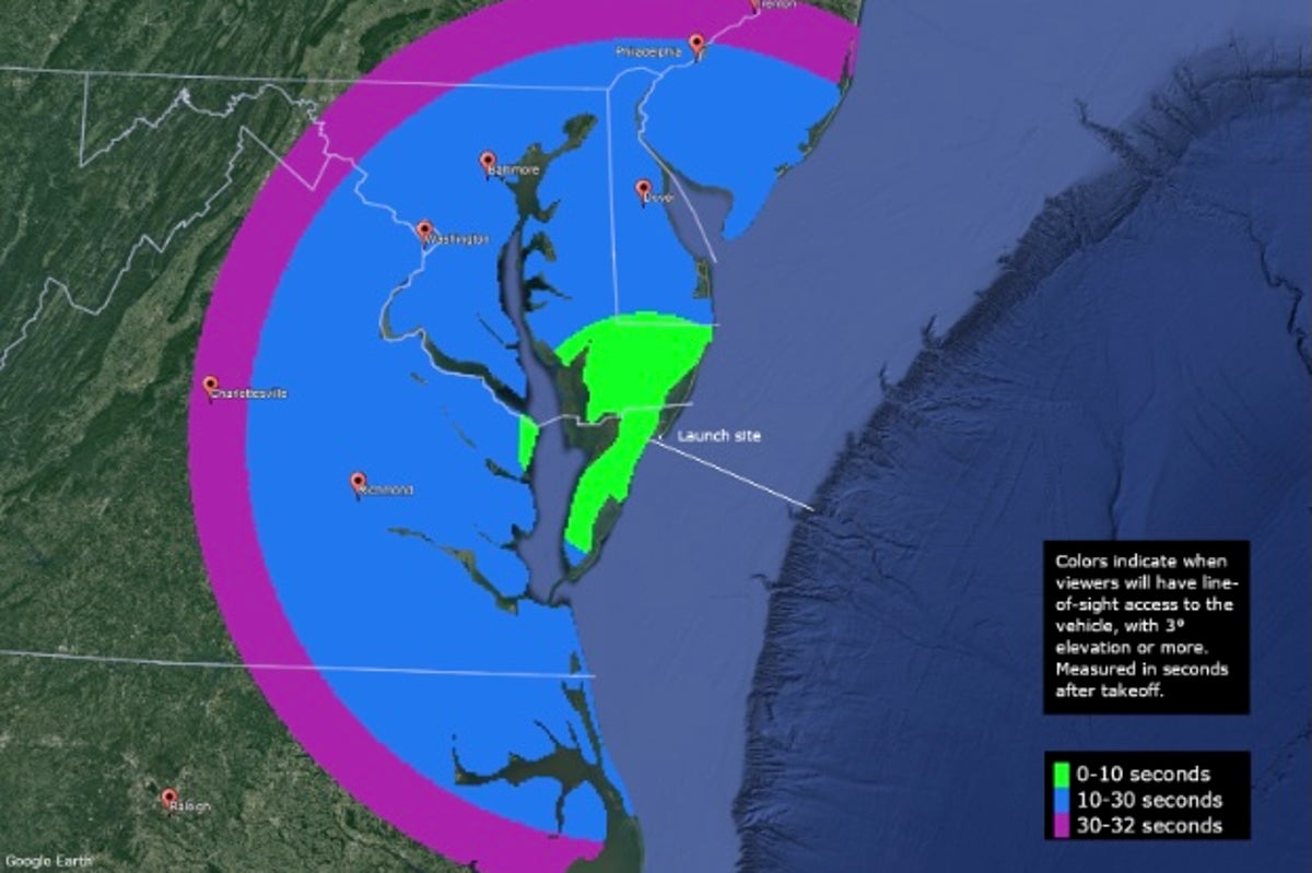 NASA to launch a sounding rocket over the Eastern seaboard