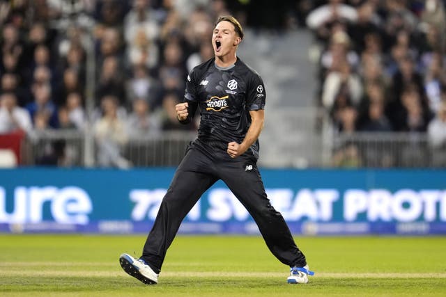 Manchester Originals’ Sonny Baker bowled a frugal opening spell in their victory over London Spirit (Nick Potts/PA)