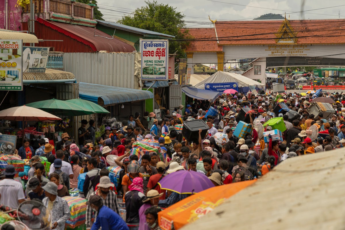 Cambodian migrant workers face an uncertain future as Thai border conflict drives them home