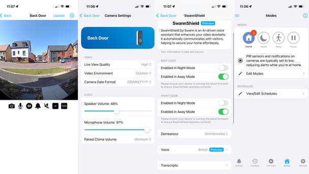 The Swann doorbell app makes it easy to setup and use a video doorbell