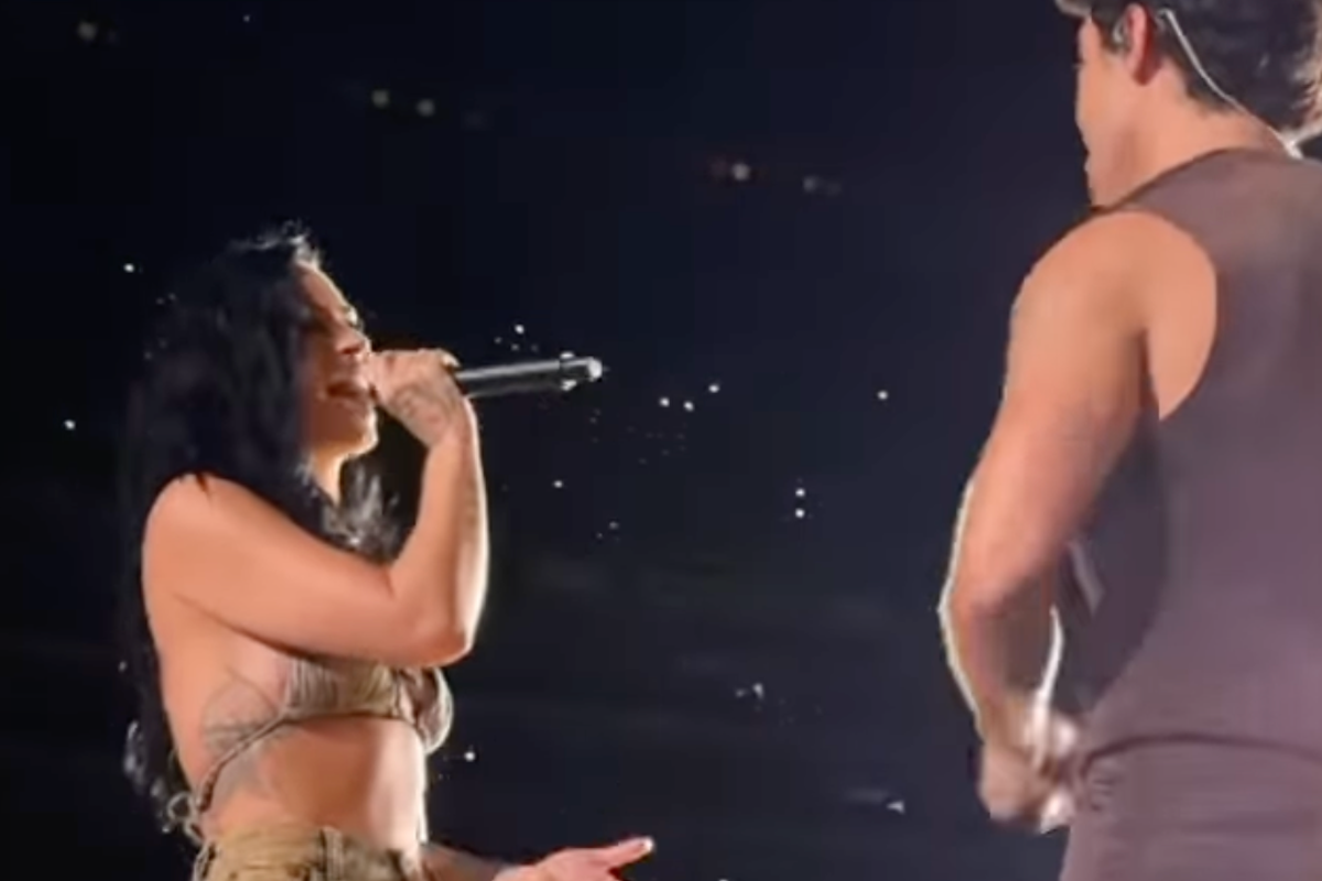 Demi Lovato joins ex-boyfriend Joe Jonas on stage for ‘Camp Rock’ revival