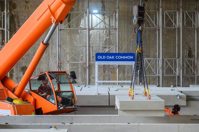 <p>Are we nearly there? Platforms installed at Old Oak Common station in west London, years before HS2 trains will ever appear</p>