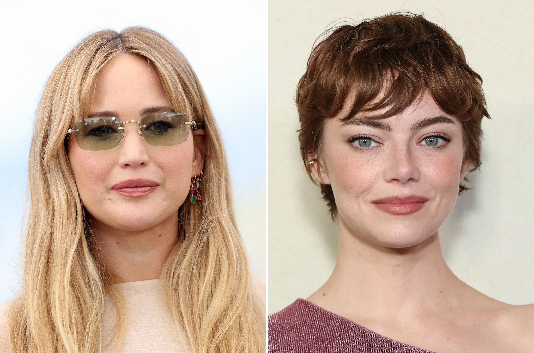 Jennifer Lawrence said she really didn't want longtime friend Emma Stone to shave her head for her upcoming role.