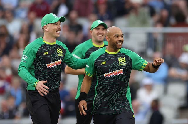 <p>Tymal Mills (right) has starred for Southern Brave</p>