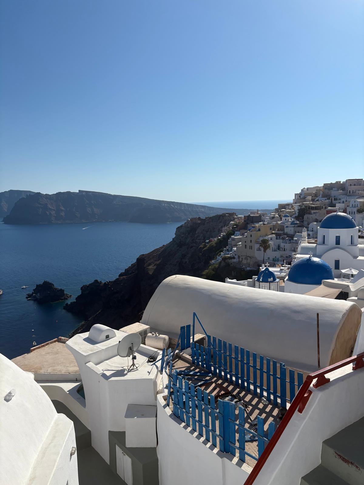 Fewer crowds on the island made taking pictures of Santorini’s blue domes a lot easier