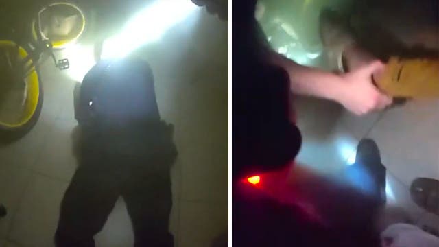 <p>Tampa Police rescue man from fire</p>