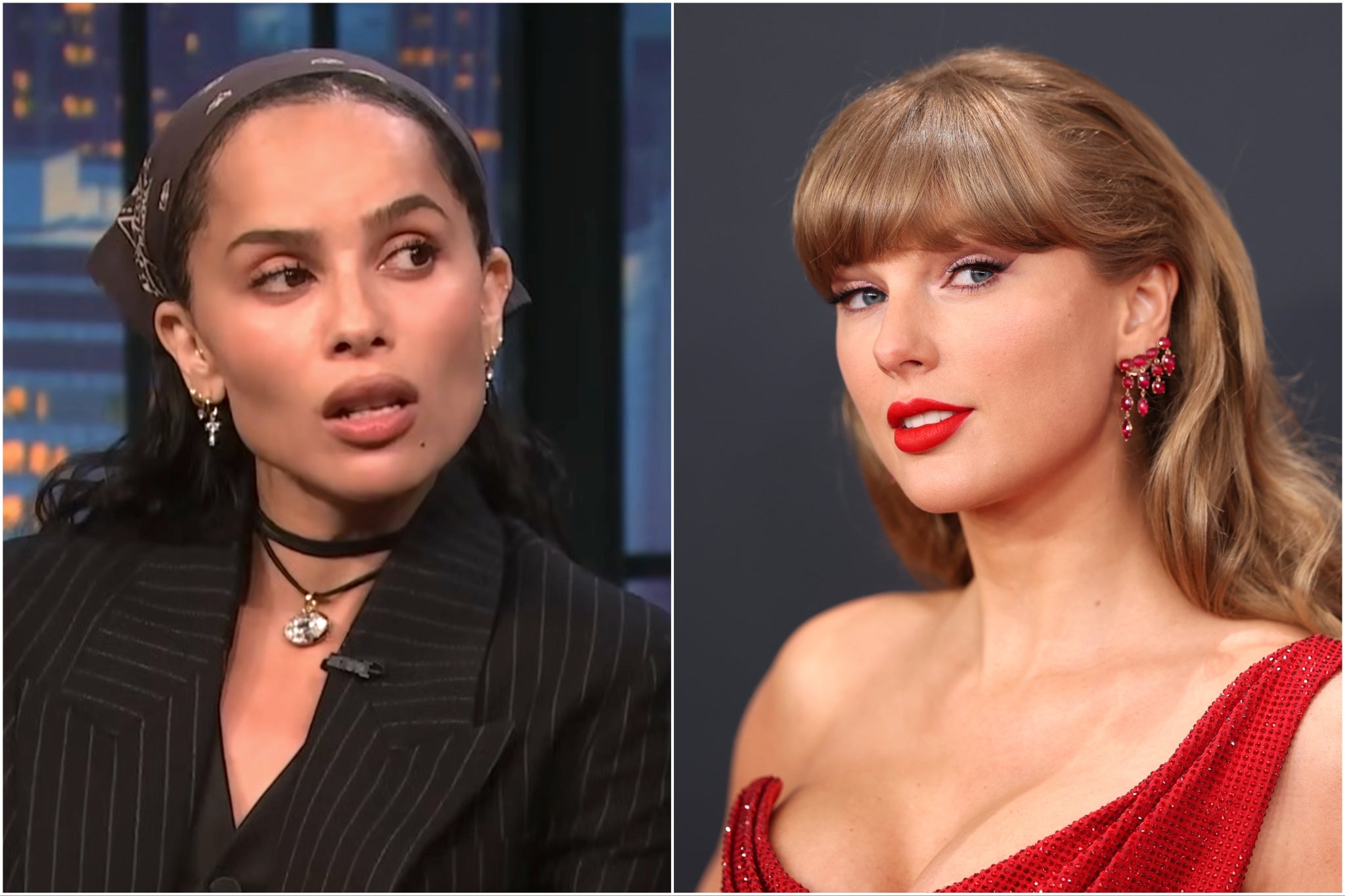 Zoë Kravitz (left) and Taylor Swift have been close friends since 2020