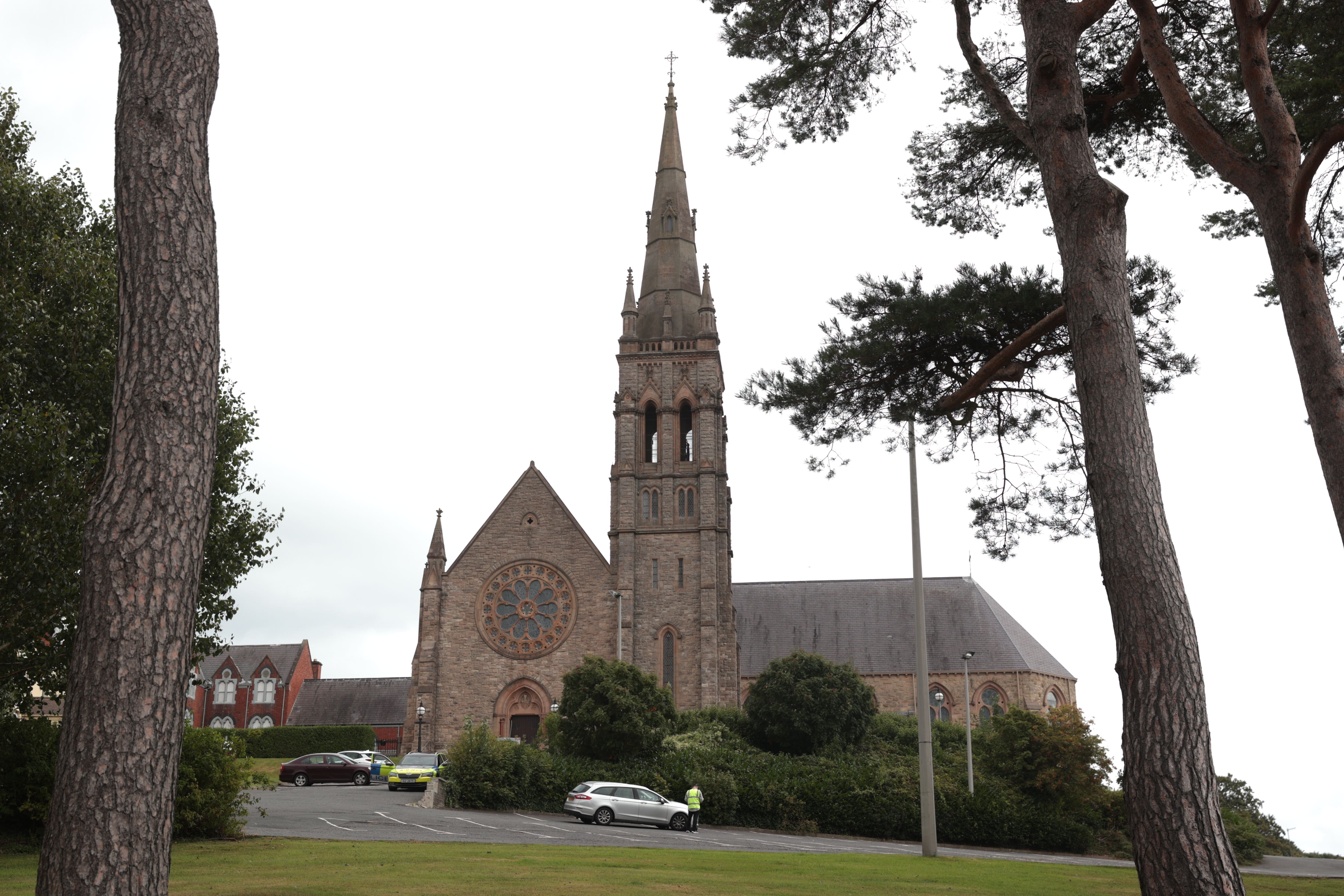 Father John Murray was injured at St Patrick’s Church in Downpatrick (Liam McBurney/PA)