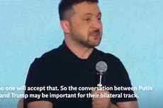 Zelensky urges Trump and Putin to include Ukraine in peace negotiations