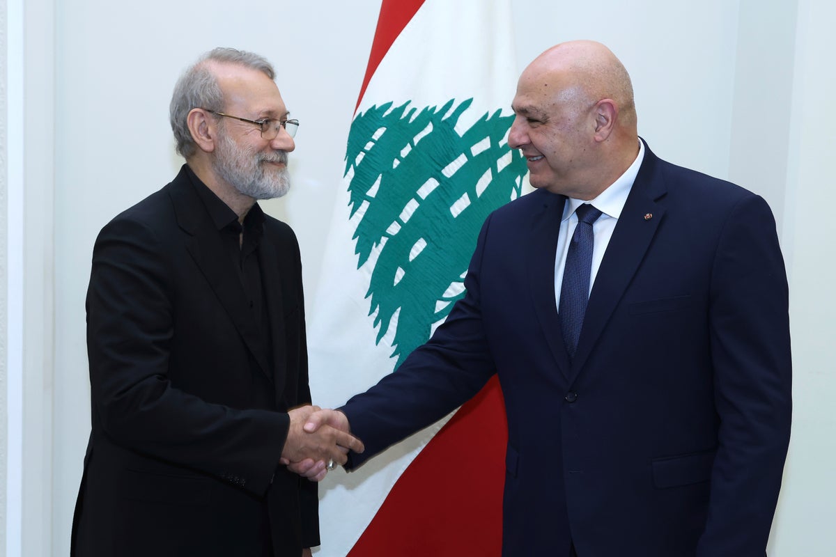 Lebanon says it rejects foreign intervention during visit by top Iranian official Ali Larijani
