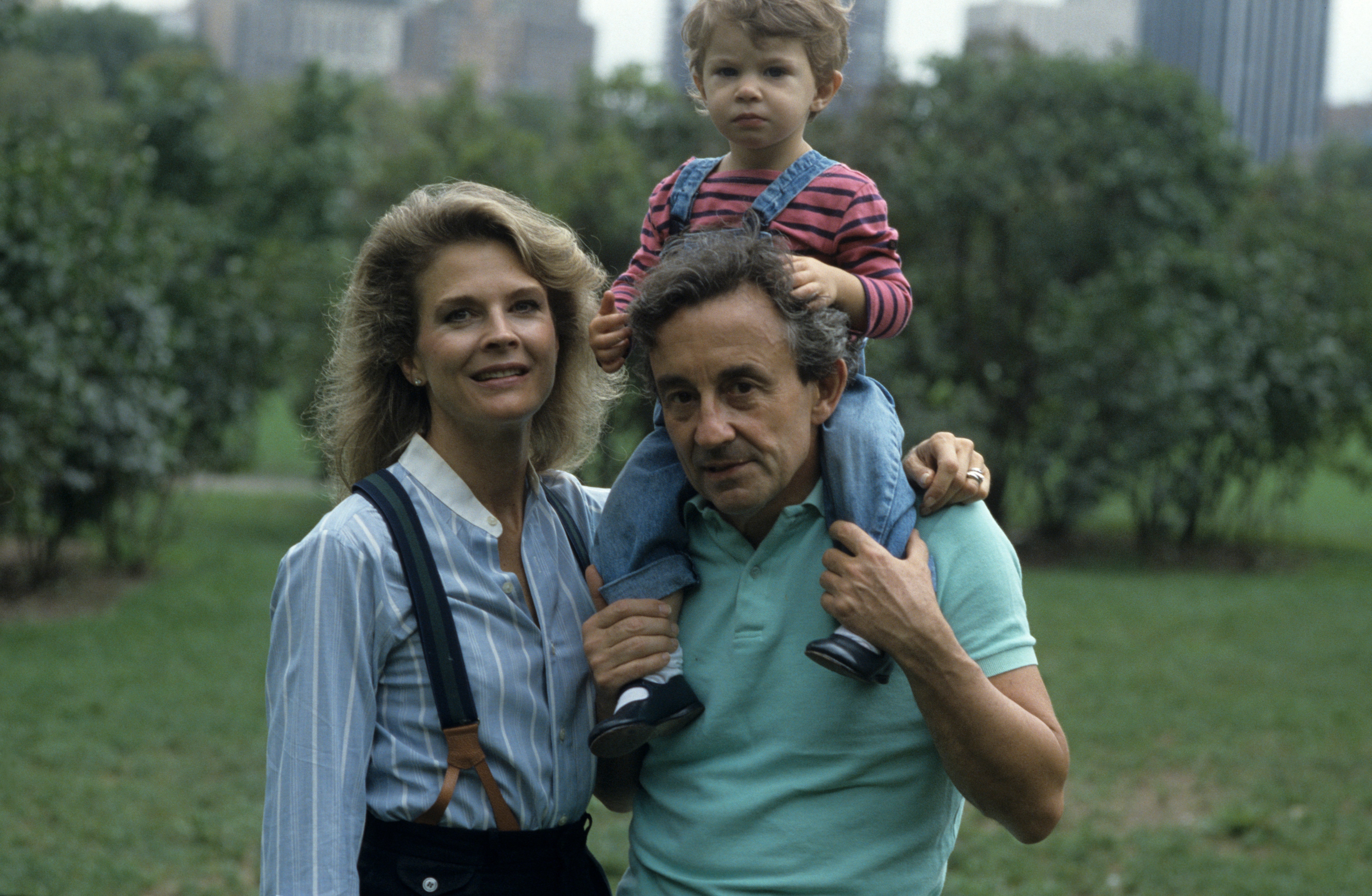 Malle is the daughter of Murphy Brown star and the late French film director Louis Malle. She is pictured with her parents as a child in Central Park.