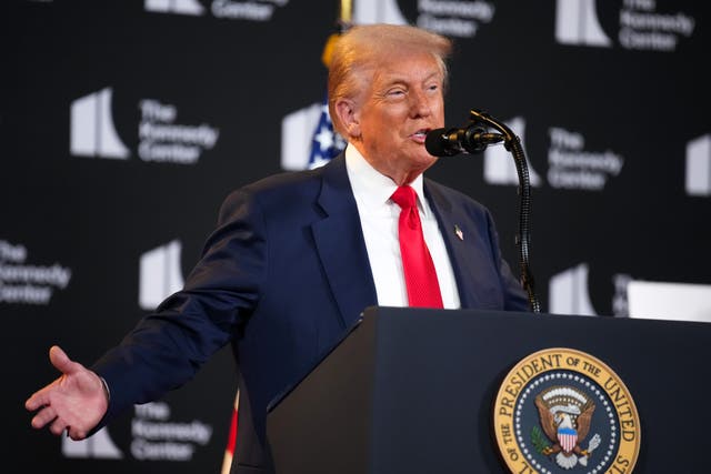 <p>President Trump Makes An Announcement At The Kennedy Center</p>