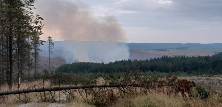 <p>A large fire has broken out at North York Moors National Park</p>