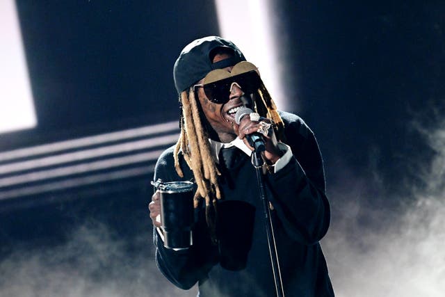 <p>Lil Wayne performing onstage during the BET Awards at LA's Peacock Theater on June 9, 2025</p>