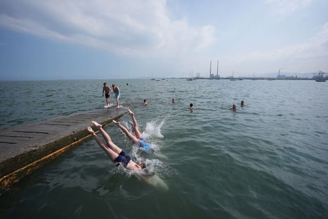 The highest temperature recorded on Tuesday night was 19.4C (Niall Carson/PA)