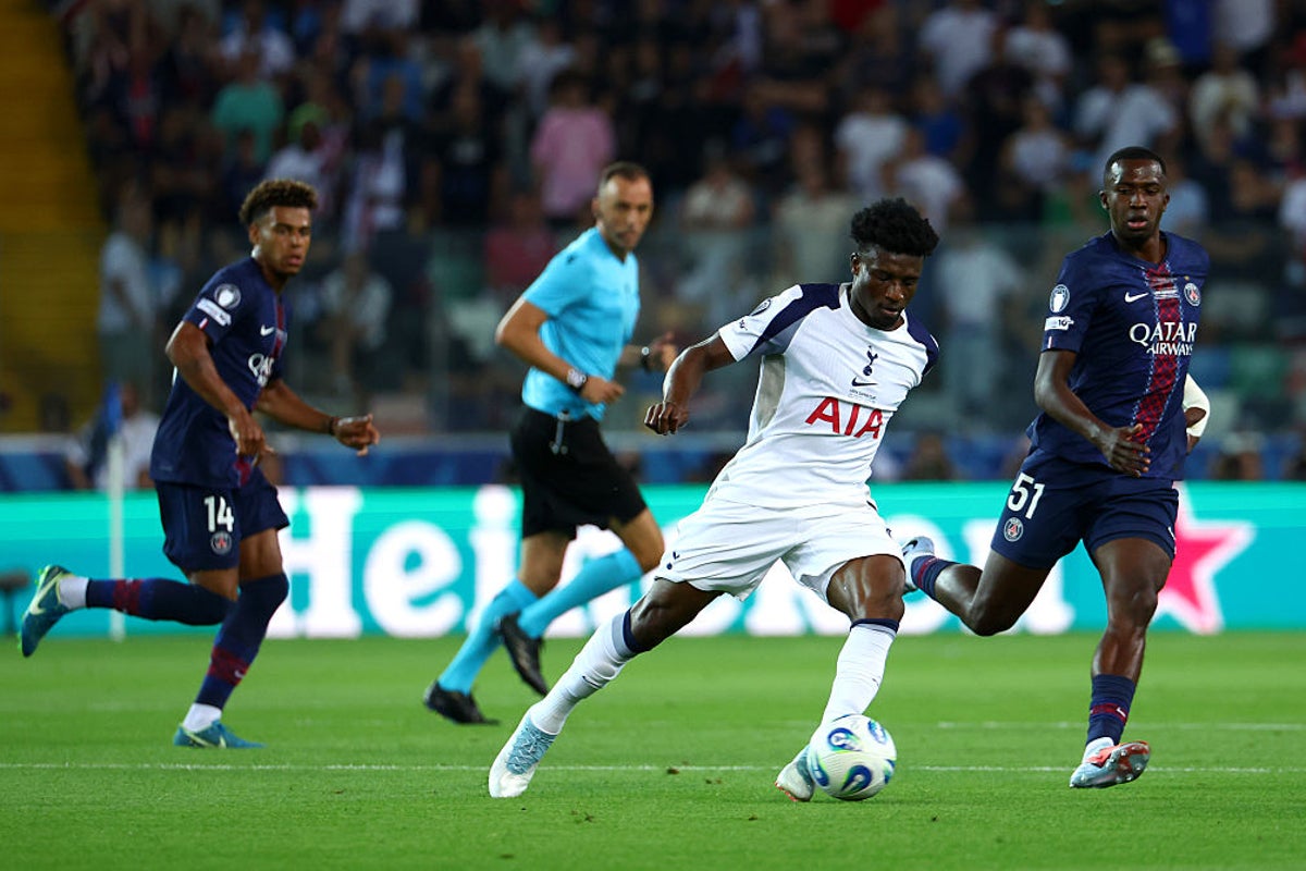 PSG vs Tottenham live: Thomas Frank era begins as Spurs eye upset in Uefa Super Cup