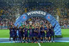 PSG vs Tottenham live: Spurs suffer penalties heartbreak after blowing two-goal lead in Super Cup