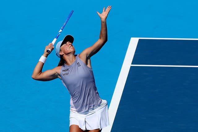 <p>Iga Swiatek progressed in straight sets</p>