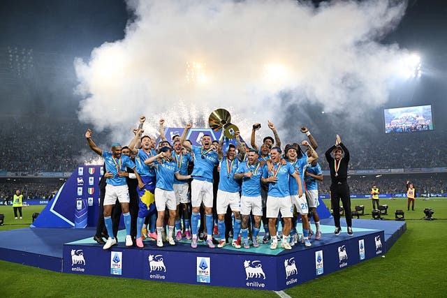<p>Napoli won their second title in three seasons in 2024/25</p>