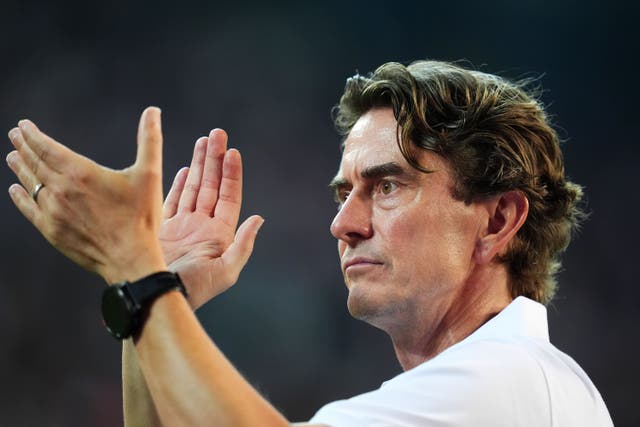 Thomas Frank was proud of his players (Adam Davy/PA)