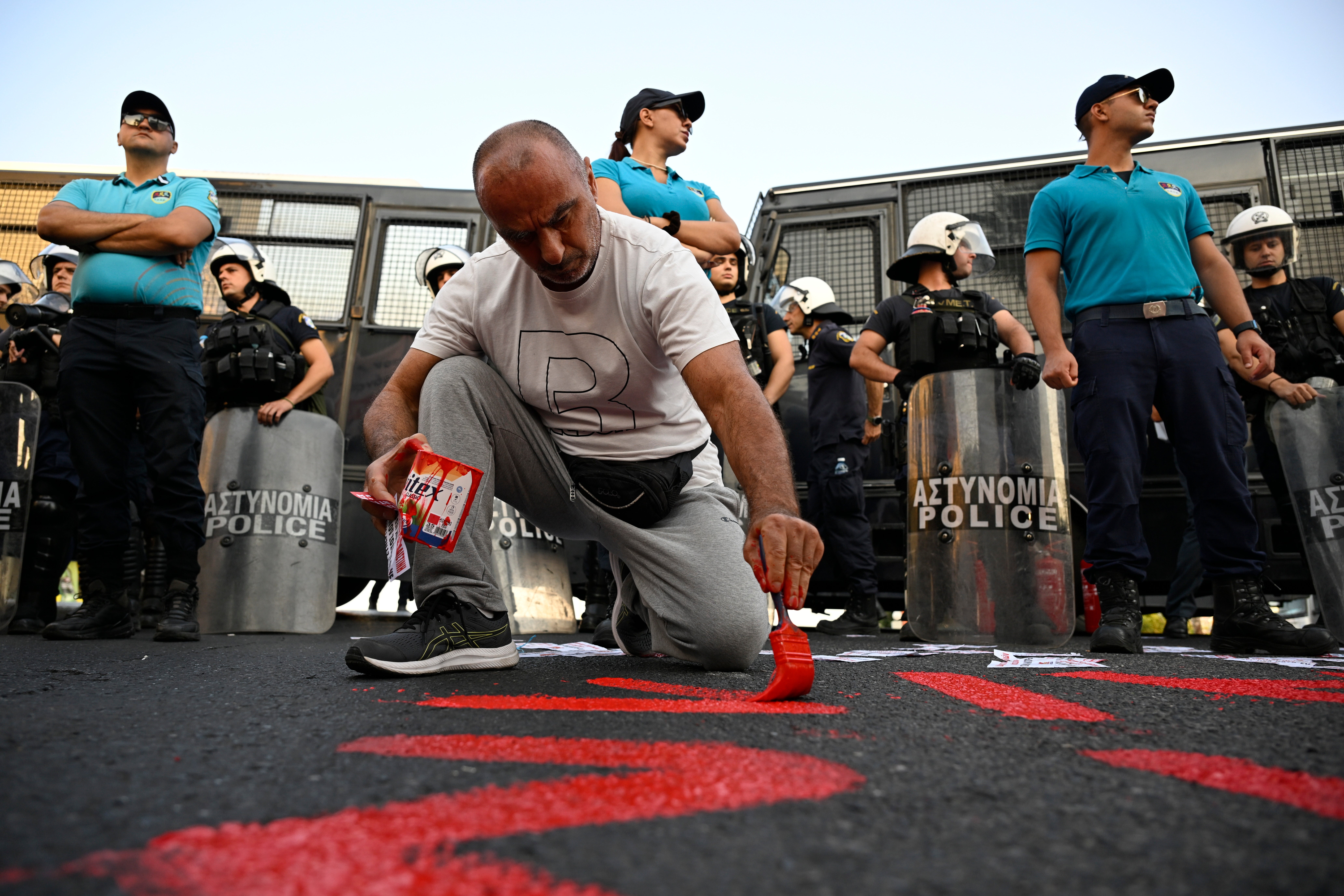 EUR-GEN GRECIA-ISRAEL PROTESTA