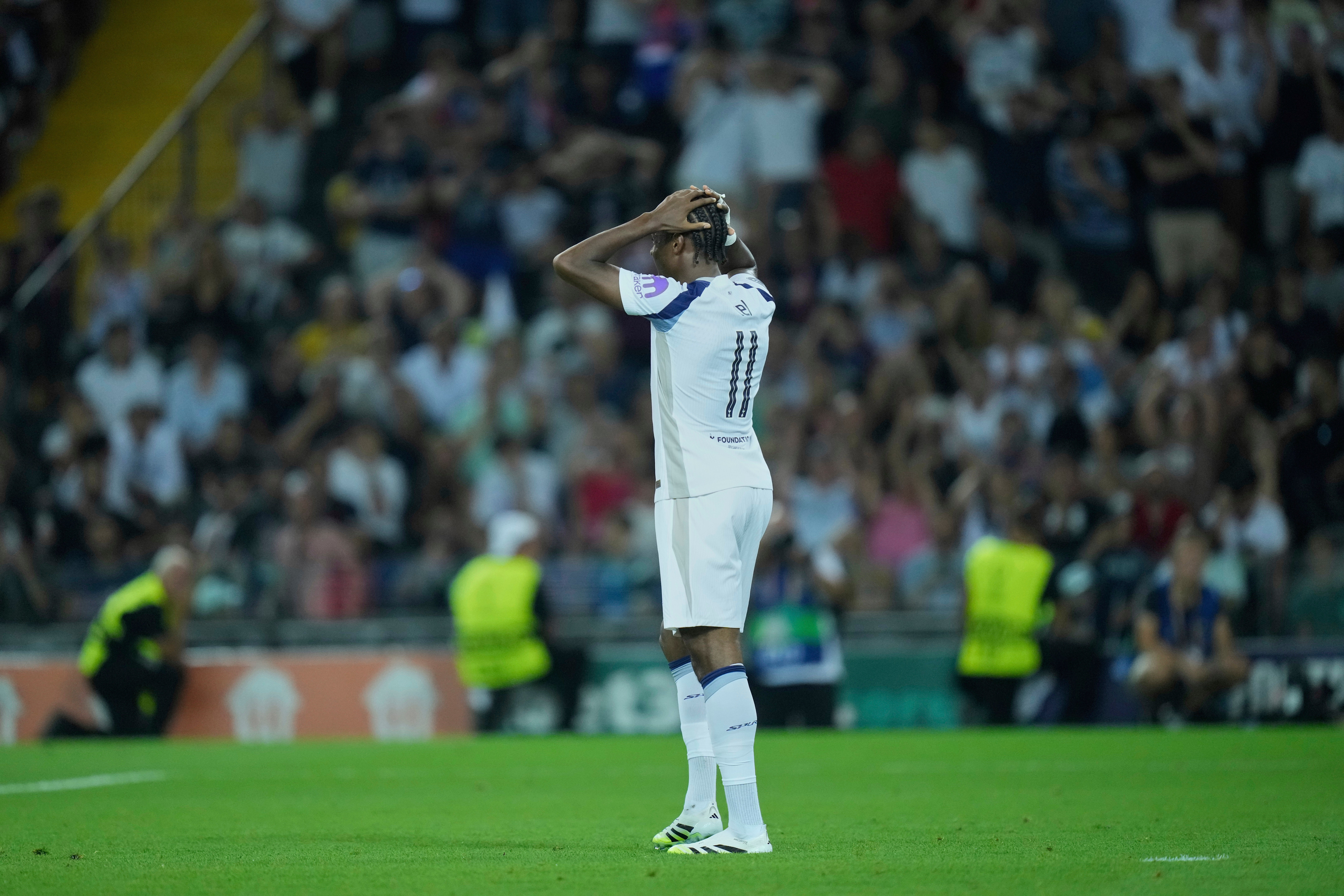 <p>Thomas Frank has implored “real Tottenham supporters” to show their backing for Mathys Tel in Saturday’s Premier League opener at home to Burnley after he was racially abused this week</p>