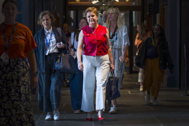 Nicola Sturgeon was speaking at the Edinburgh International Book Festival on Thursday (Jane Barlow/PA)