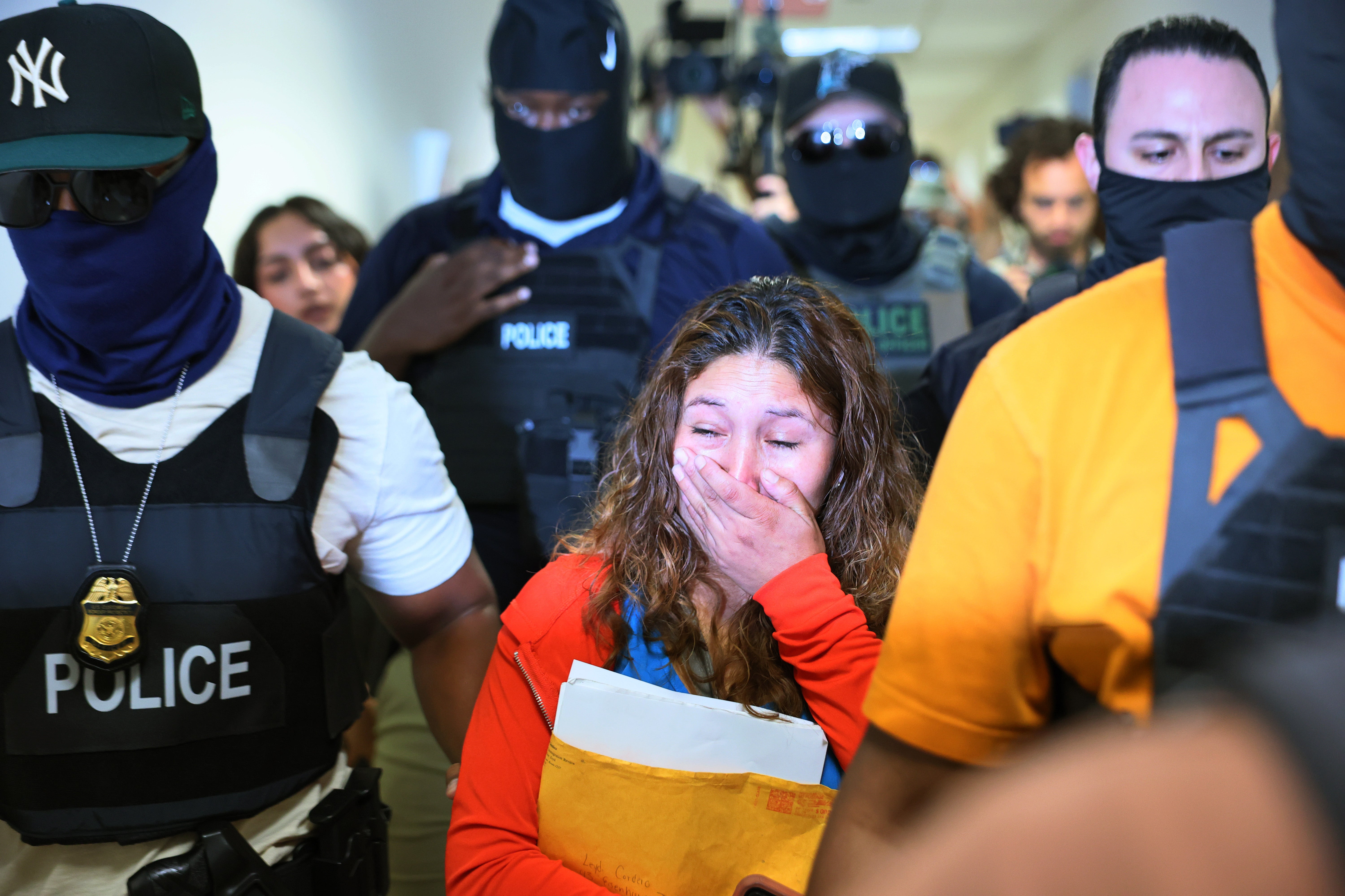 Courthouse arrests in New York by masked agents have surged since Trump took office after the administration instructed immigration court judges to quickly dismiss cases, making immigrants appearing for their regularly scheduled hearings vulnerable for arrest and removal from the country