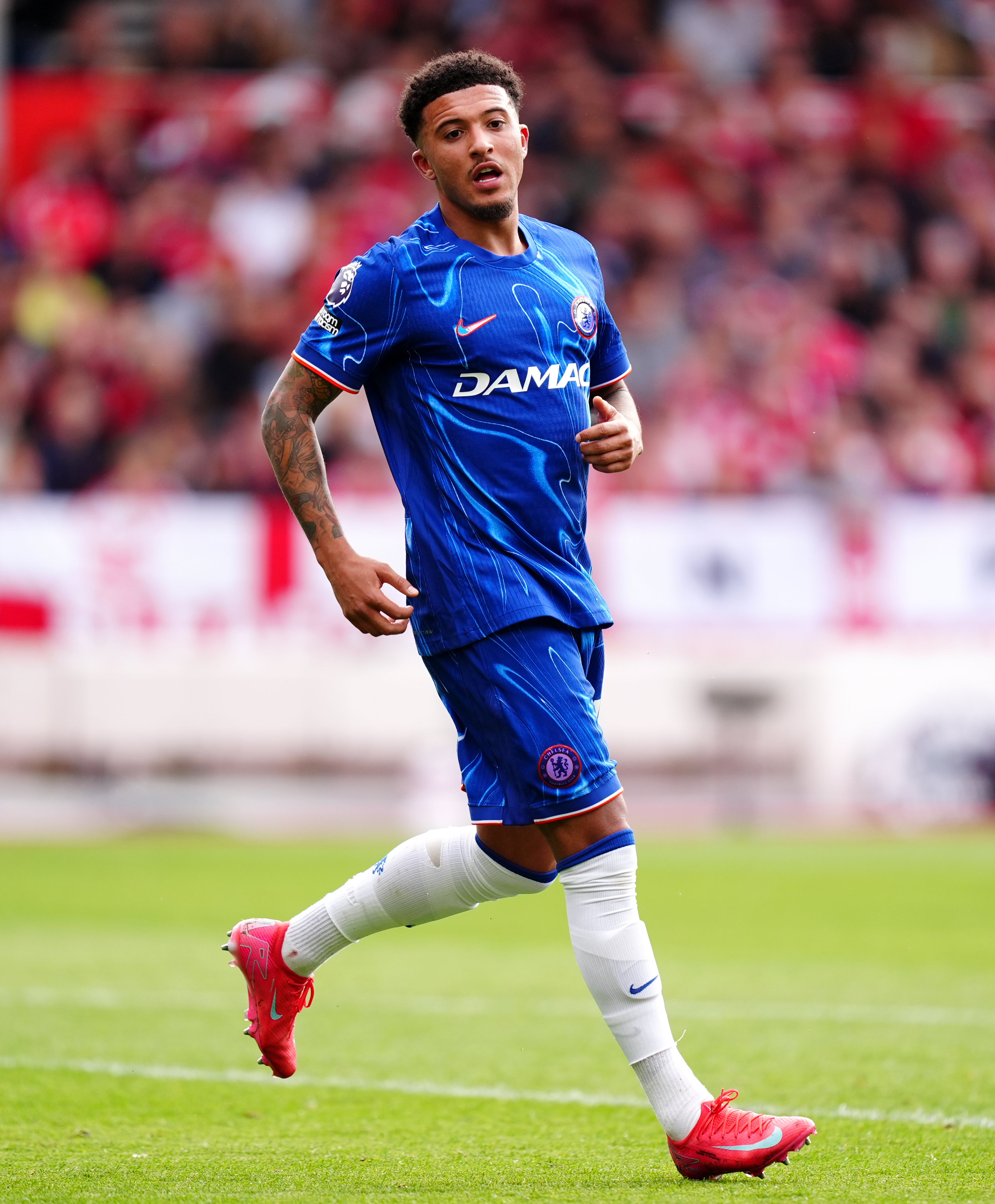 Jadon Sancho spent last season on loan at Chelsea