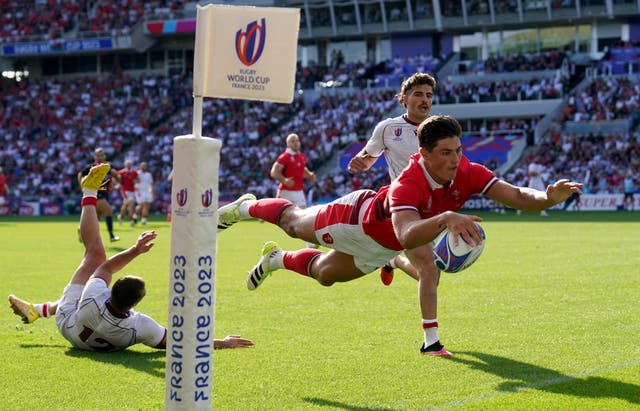 <p>Louis Rees-Zammit has returned to rugby after a bid to make it in the NFL</p>