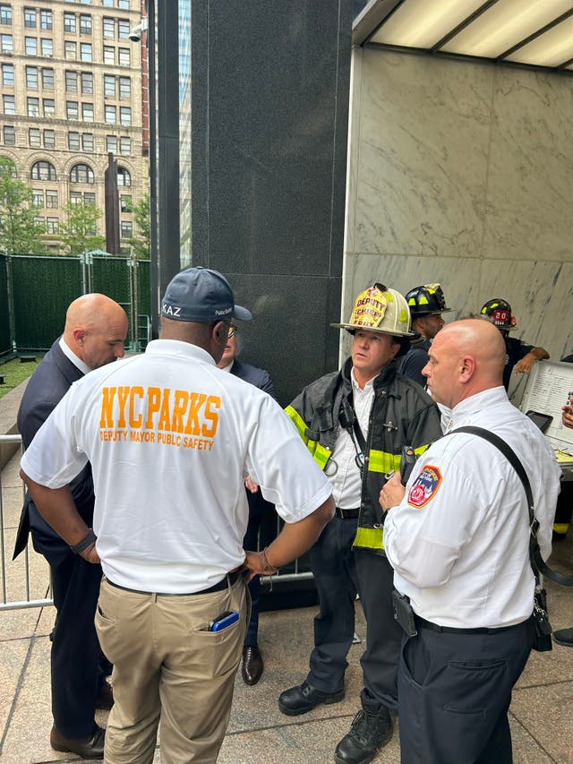 <p>An ICE field office in downtown Manhattan was evacuated after white powder was found, authorities said</p>