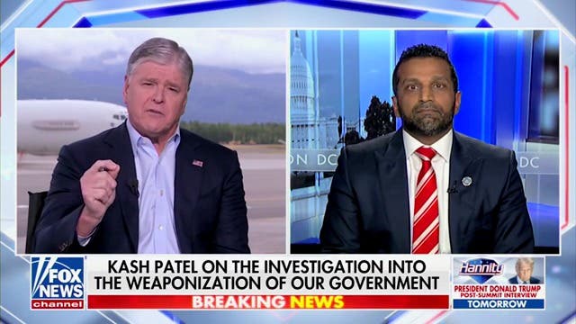 <p>During a nearly 10-minute conversation with FBI Director Kash Patel, Sean Hannity made sure not to once mention Jeffrey Epstein — something he said would be the case earlier in the day.</p>