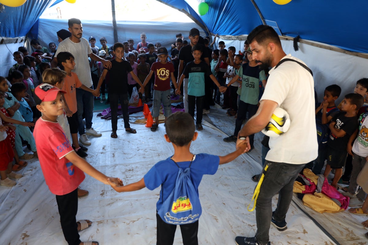 ‘The children in Gaza are too weak to play or sing: hunger has stolen their childhood’