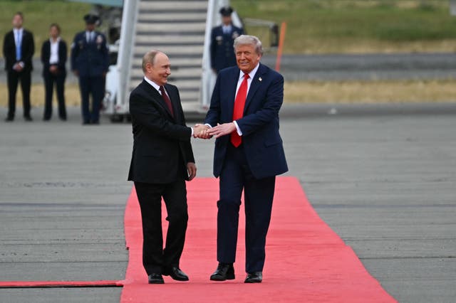 <p>Trump and Putin met in Alaska</p>