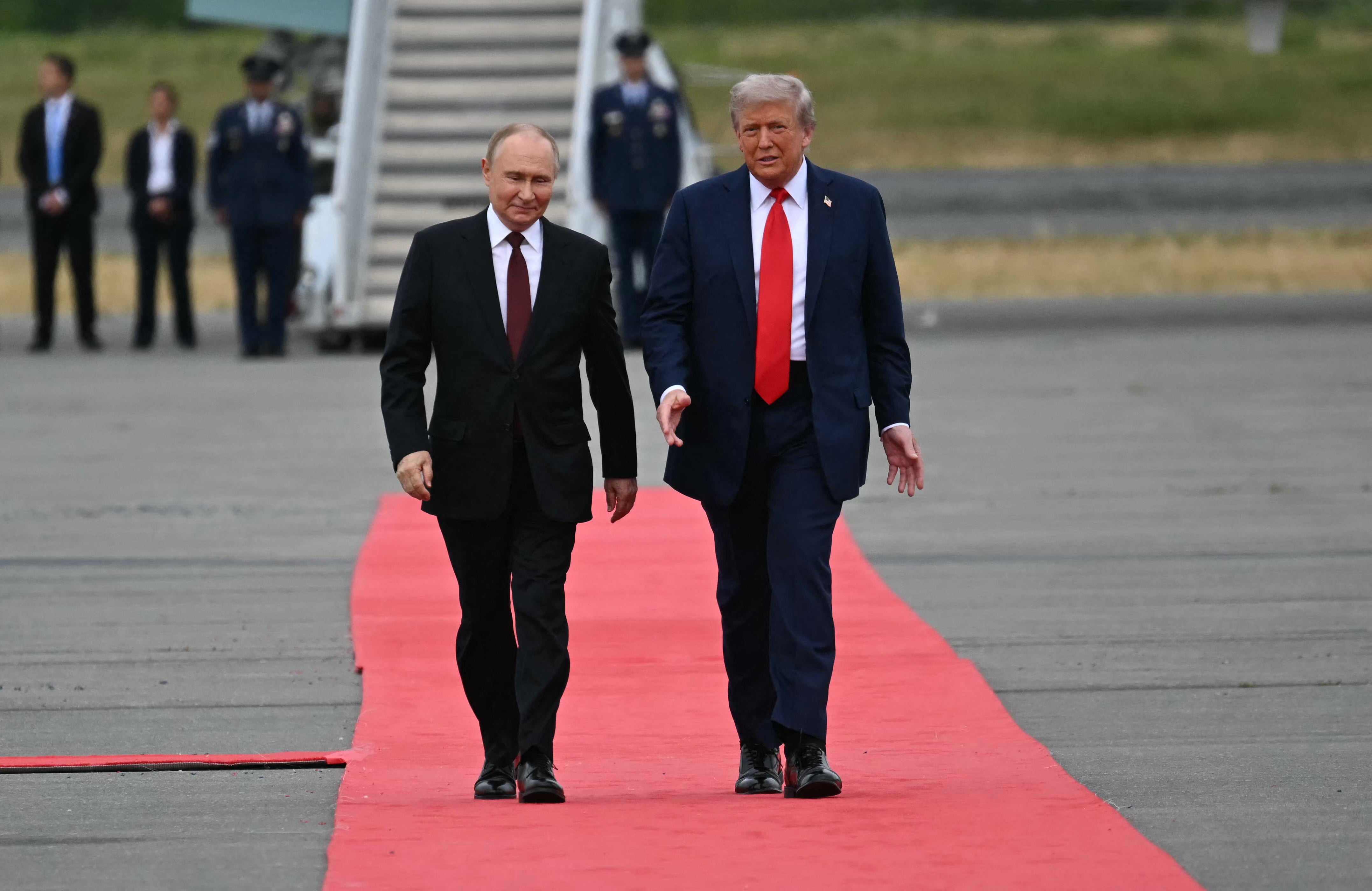 The two leaders were meeting to discuss a ceasefire in Ukraine