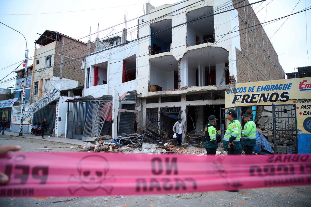 Explosion in high-crime area in northern Peru injures 10 people and damages 25 homes