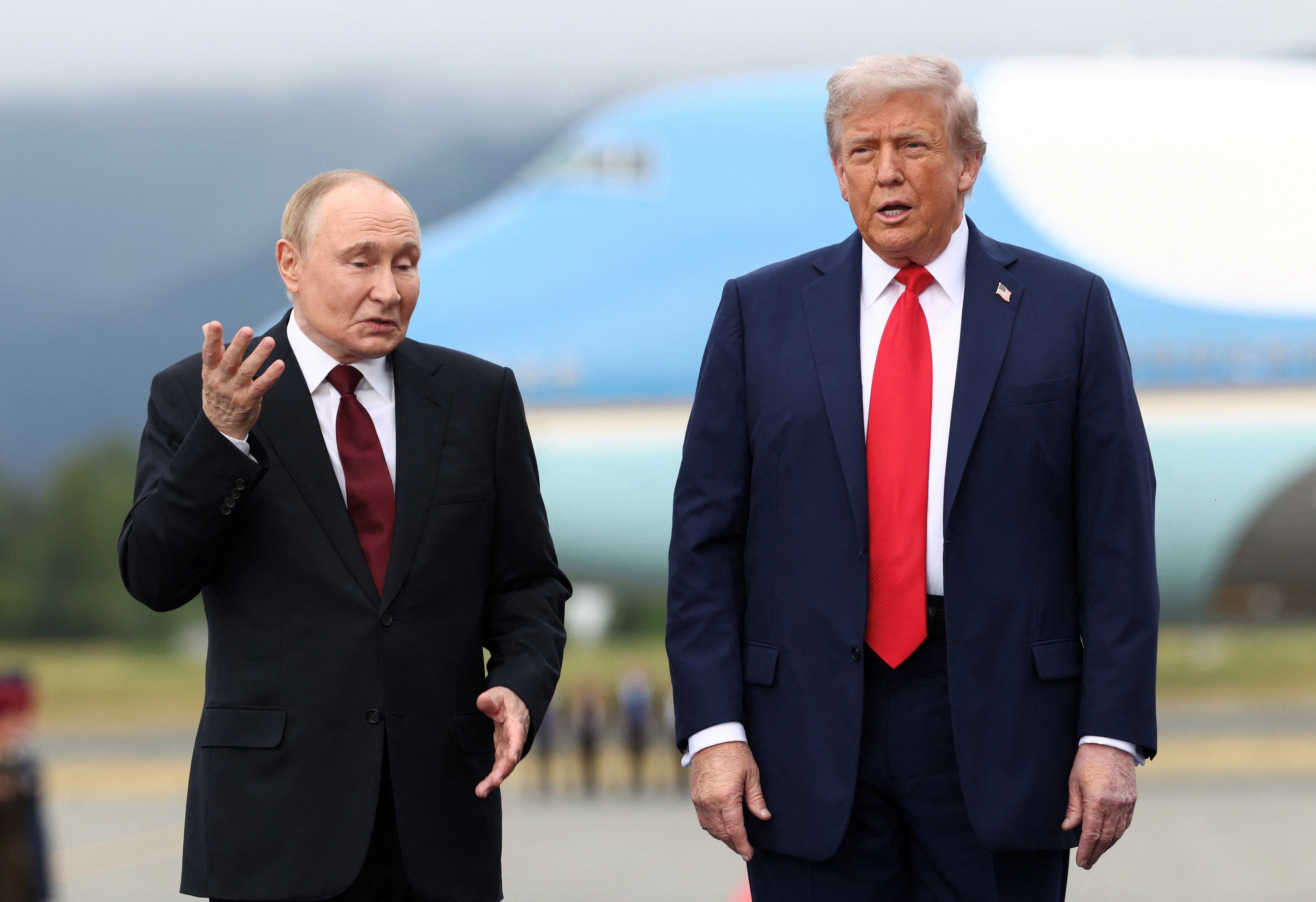 Putin pointed to his ear and shrugged, appearing to suggest he either could not catch the question or he did not understand, when a reporter asked him whether he would “stop killing civilians” in Ukraine.