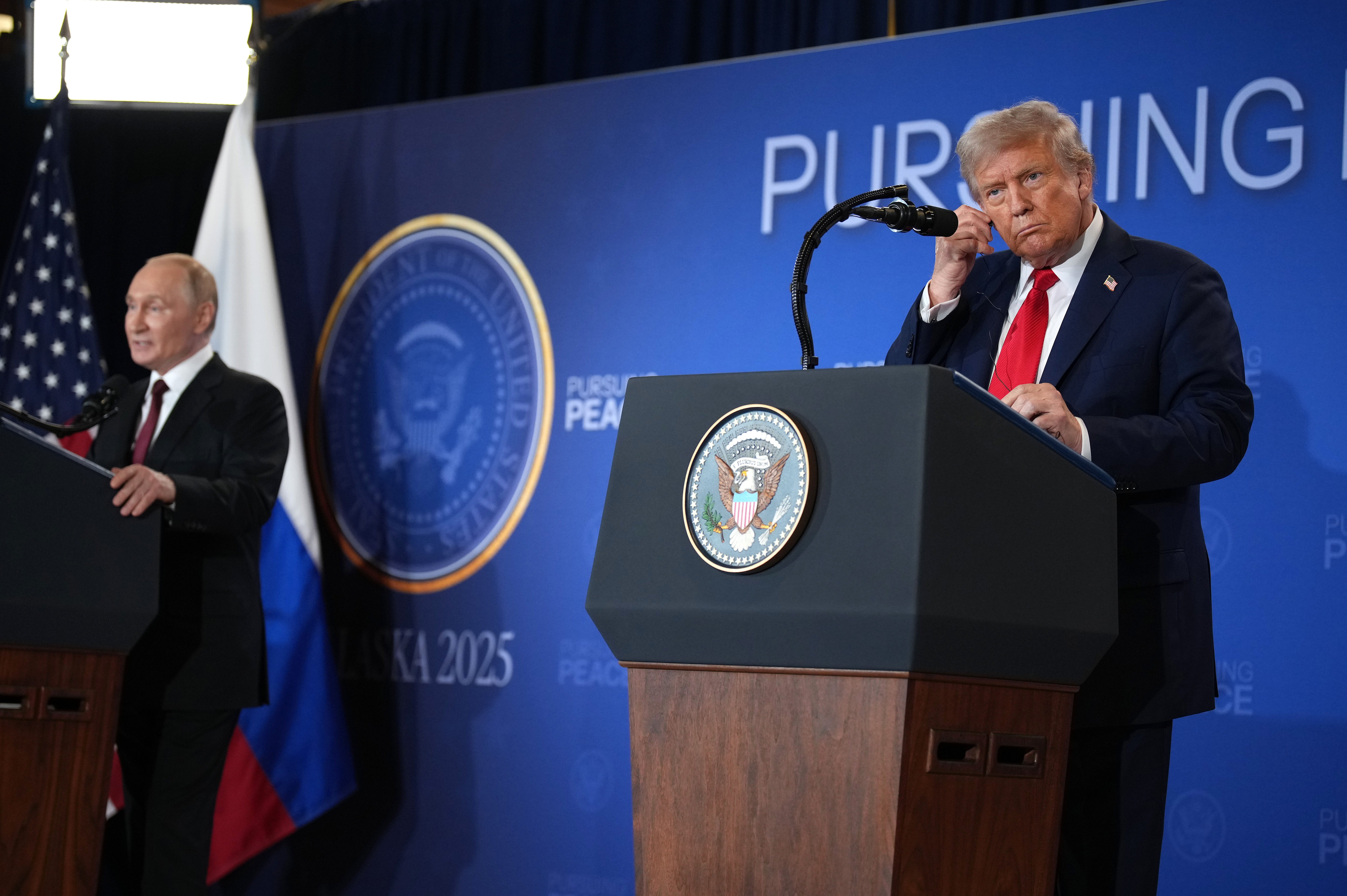 Mr Trump told reporters that no deal had been reached after nearly three hours of talks