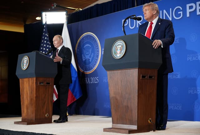 <p>President Donald Trump urges Ukrainian President Volodymyr Zelensky to ‘make the deal’ with Russian President Vladimir Putin after his summit with Putin ended with what he called ‘no deal’</p>