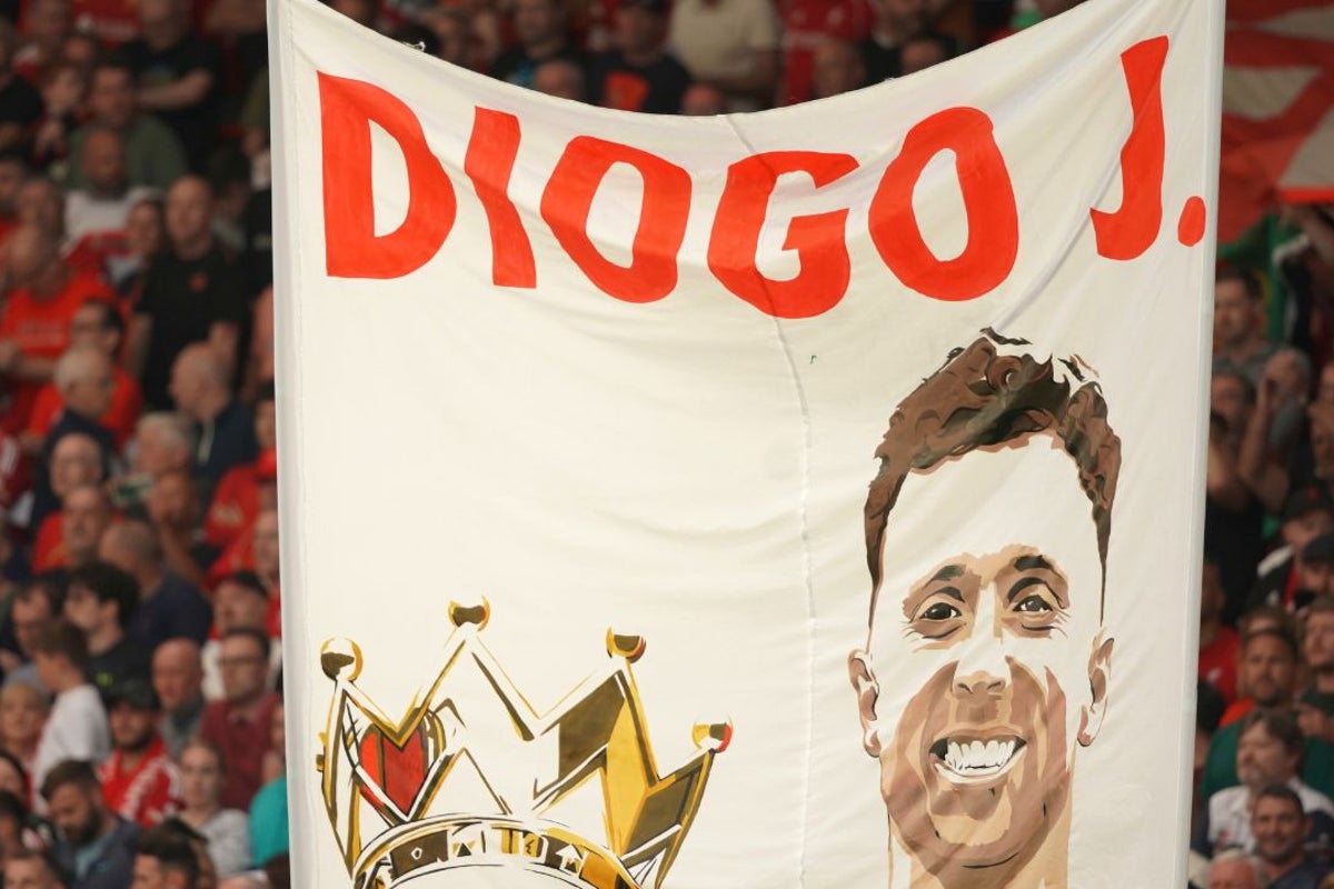 Liverpool fans sing You’ll Never Walk Alone in emotional tribute to Diogo Jota and his brother Andre Silva