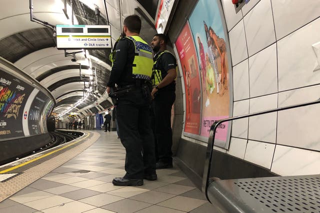 <p>The RMT said the British Transport Police was facing an £8.5 million funding shortfall in 2025 (Jonathan Brady/PA)</p>