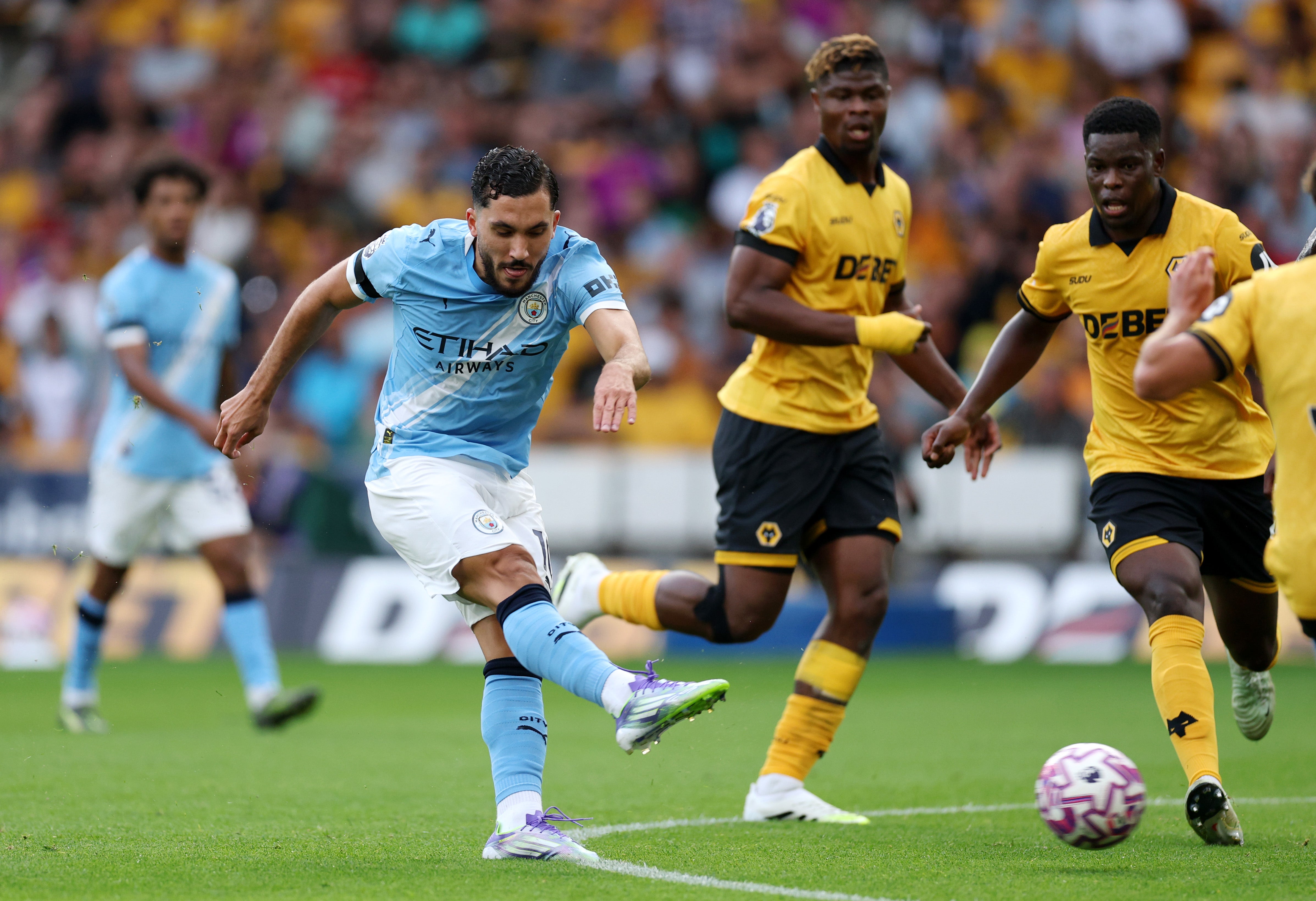 Rayan Cherki came off the bench to score City's fourth goal