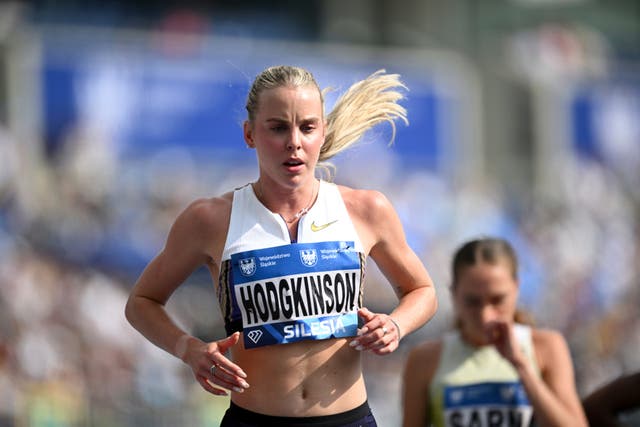 Keely Hodgkinson made a winning return in the Diamond League (Rafal Oleksiewicz/AP)