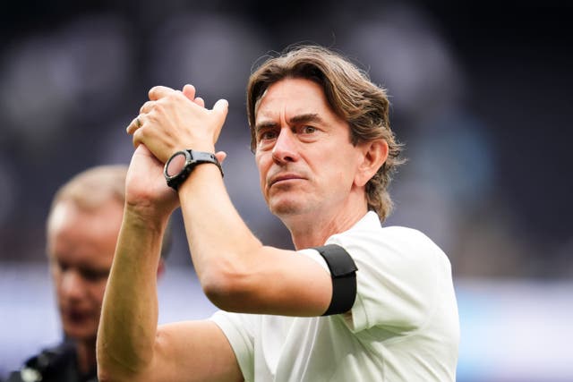 Thomas Frank toasted the perfect start to Premier League life at Tottenham (Adam Davy/PA)