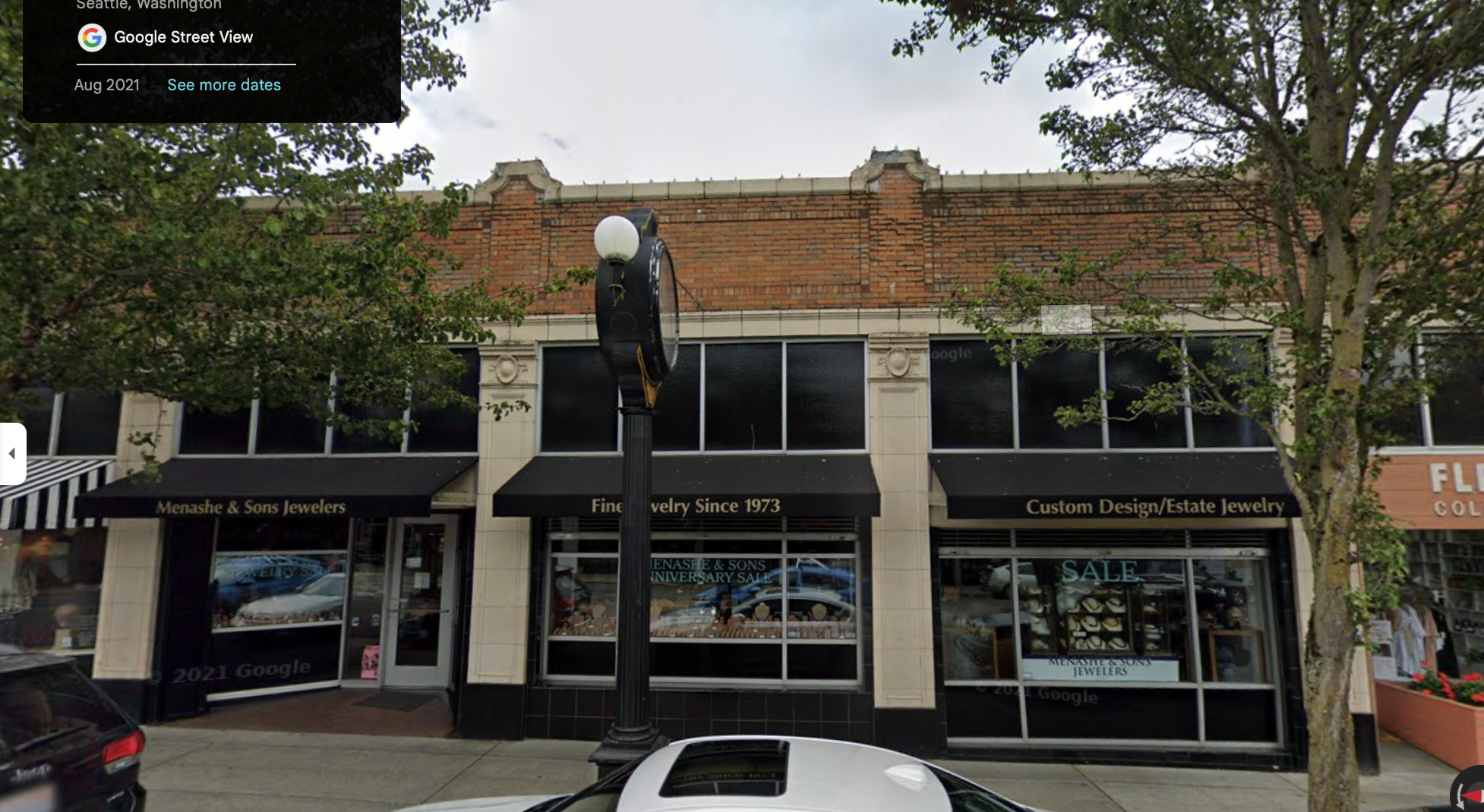 An estimated $2 million worth of jewelry was taken from Menashe and Sons Jewelers in Seattle in a smash-and-grab robbery in broad daylight that spanned 90 seconds