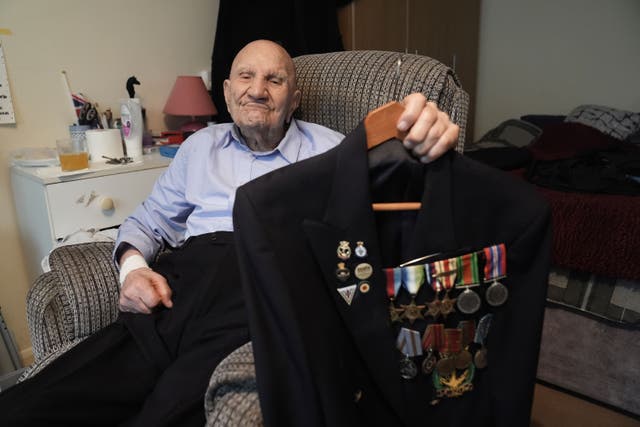 A branch of the Royal Naval Association is appealing for well-wishers to send 100th birthday cards to Second World War veteran Dougie Shelley who served in the Arctic Convoys, to make his surprise celebration extra special (Stefan Rousseau/PA)